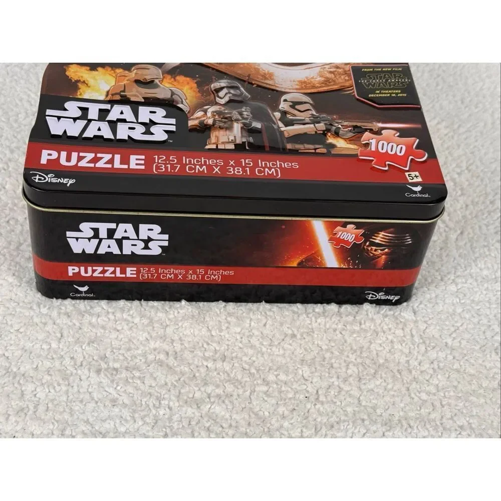 Disney Star Wars The Force Awakens 1000 Piece Jigsaw Puzzle - Collectible Tin